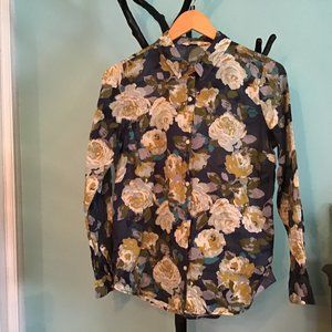 Hydrangea (floral) Print Button-Down